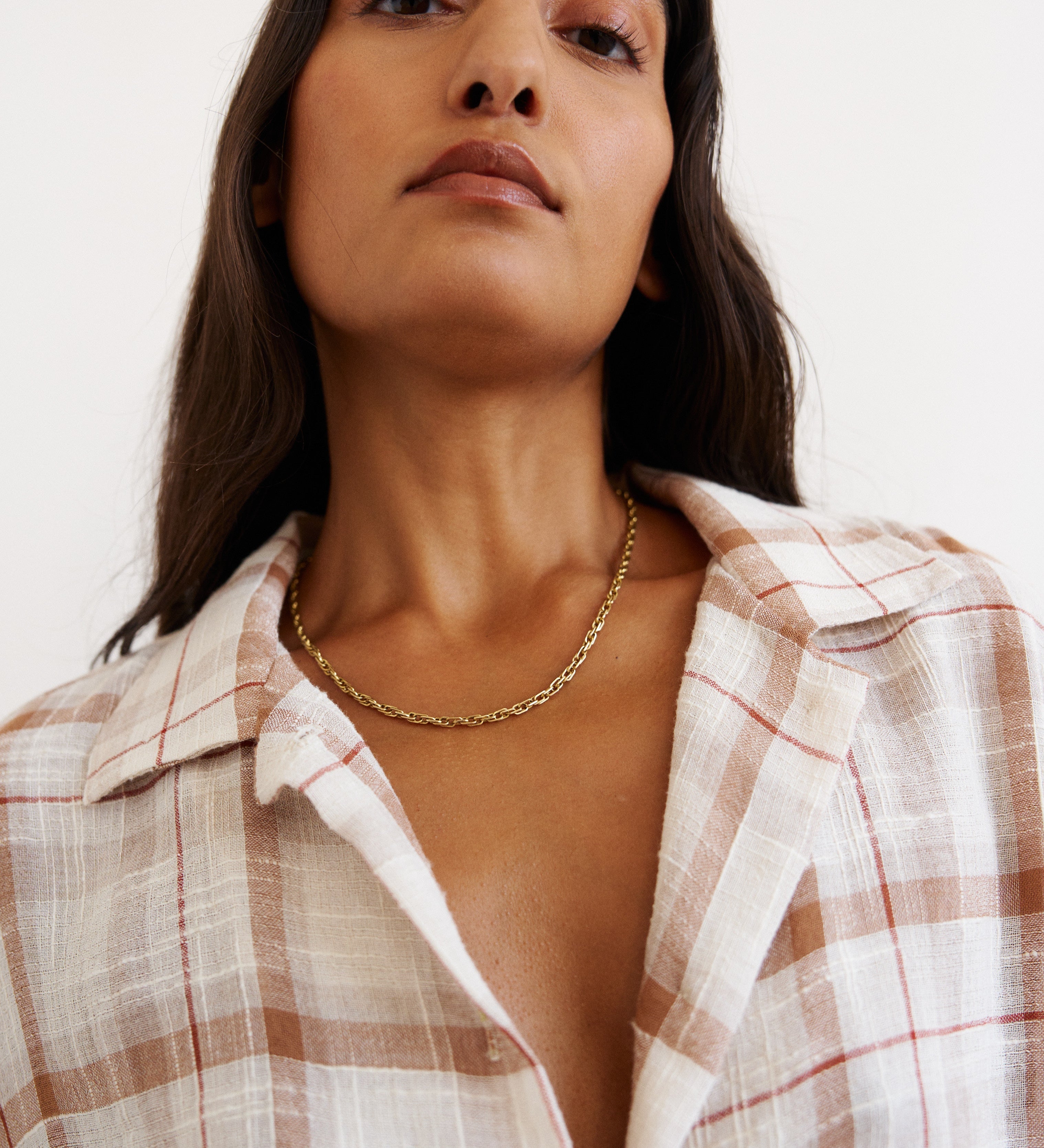 Jamie Haller - The Fields Shirt in Natural Plaid