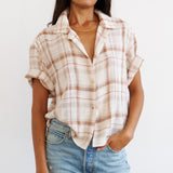 Jamie Haller - The Fields Shirt in Natural Plaid
