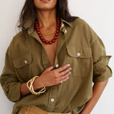 Jamie Haller - The Big Shirt in Khaki