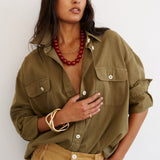 Jamie Haller - The Big Shirt in Khaki