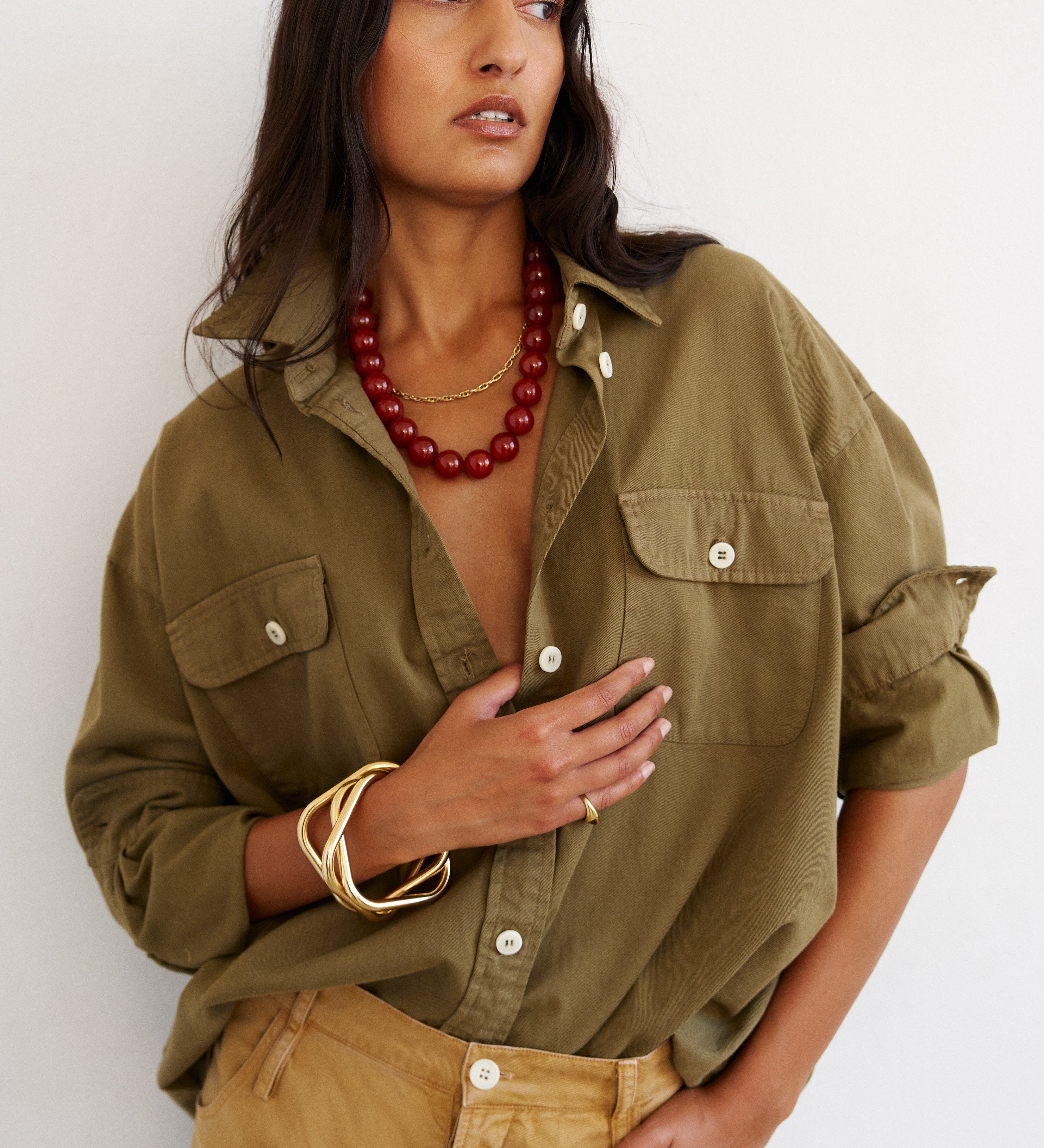 Jamie Haller - The Big Shirt in Khaki