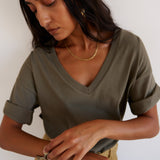 Jamie Haller - The V Tee in Olive