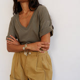 Jamie Haller - The V Tee in Olive