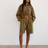 Jamie Haller - The Pleat Short in Khaki