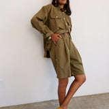 Jamie Haller - The Pleat Short in Khaki