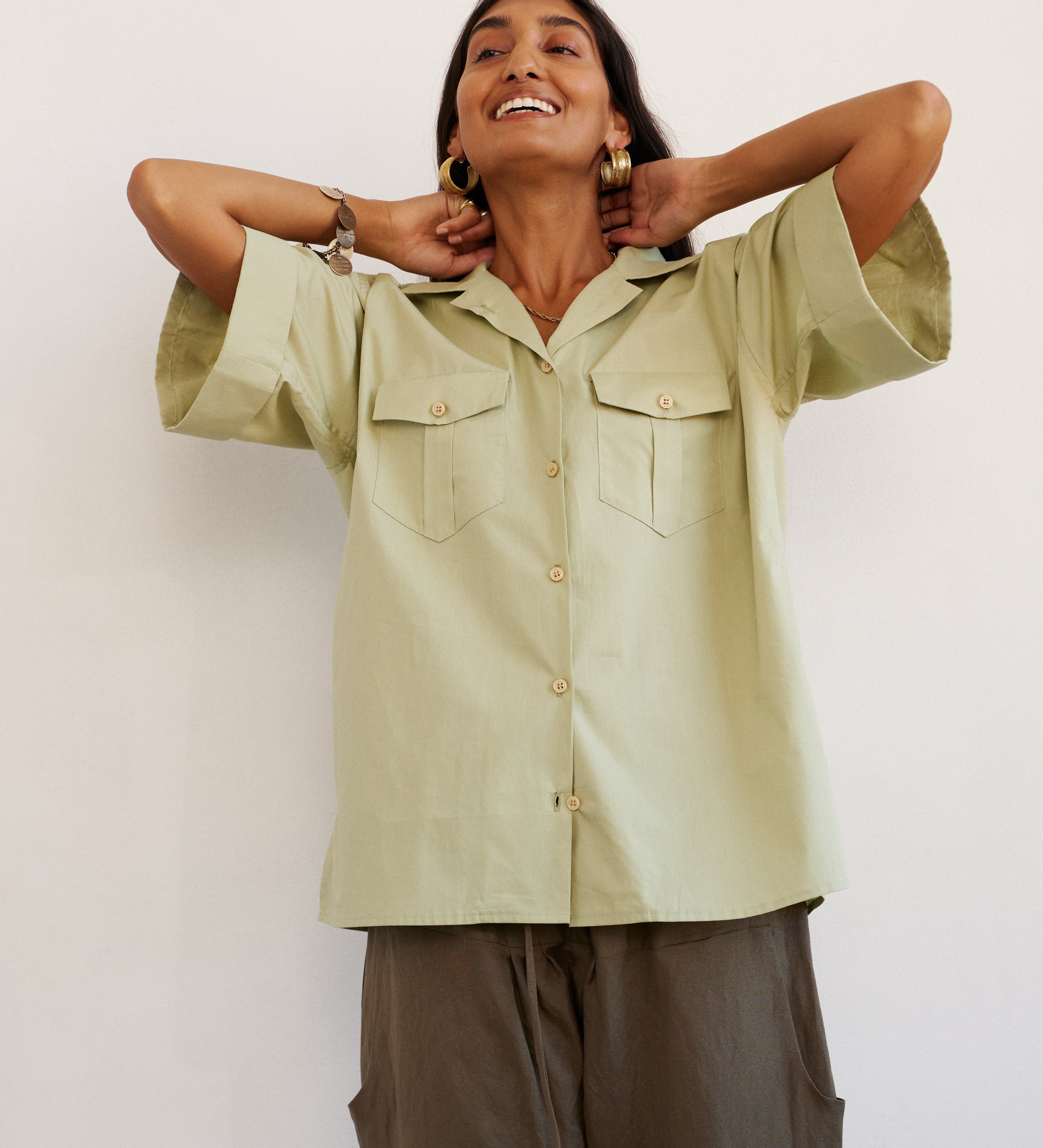 Jamie Haller - The Safari Shirt in Pistachio