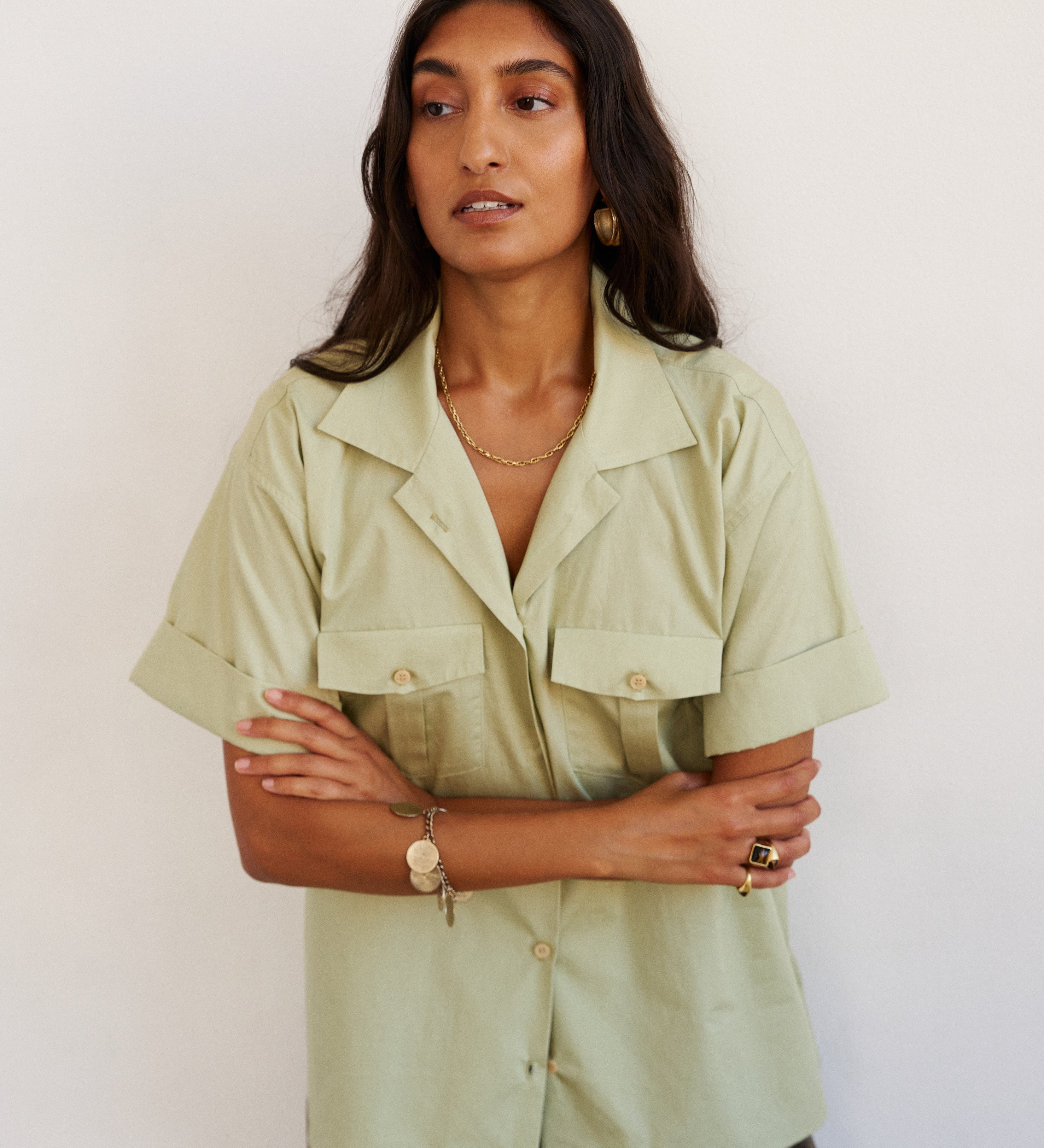 Jamie Haller - The Safari Shirt in Pistachio