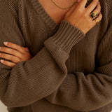 Jamie Haller - The V Fave in Cotton Cashmere in Khaki