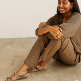 Jamie Haller - The Double Buckle Sandal in Python