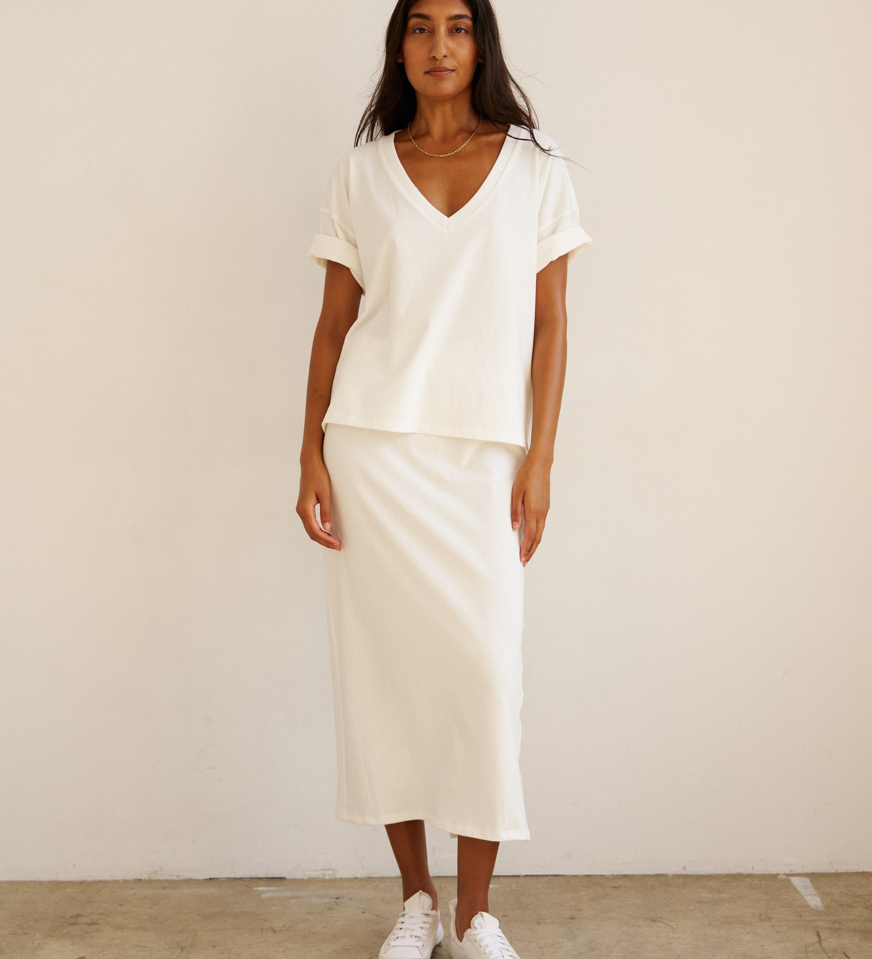 Jamie Haller - The Column Skirt in White