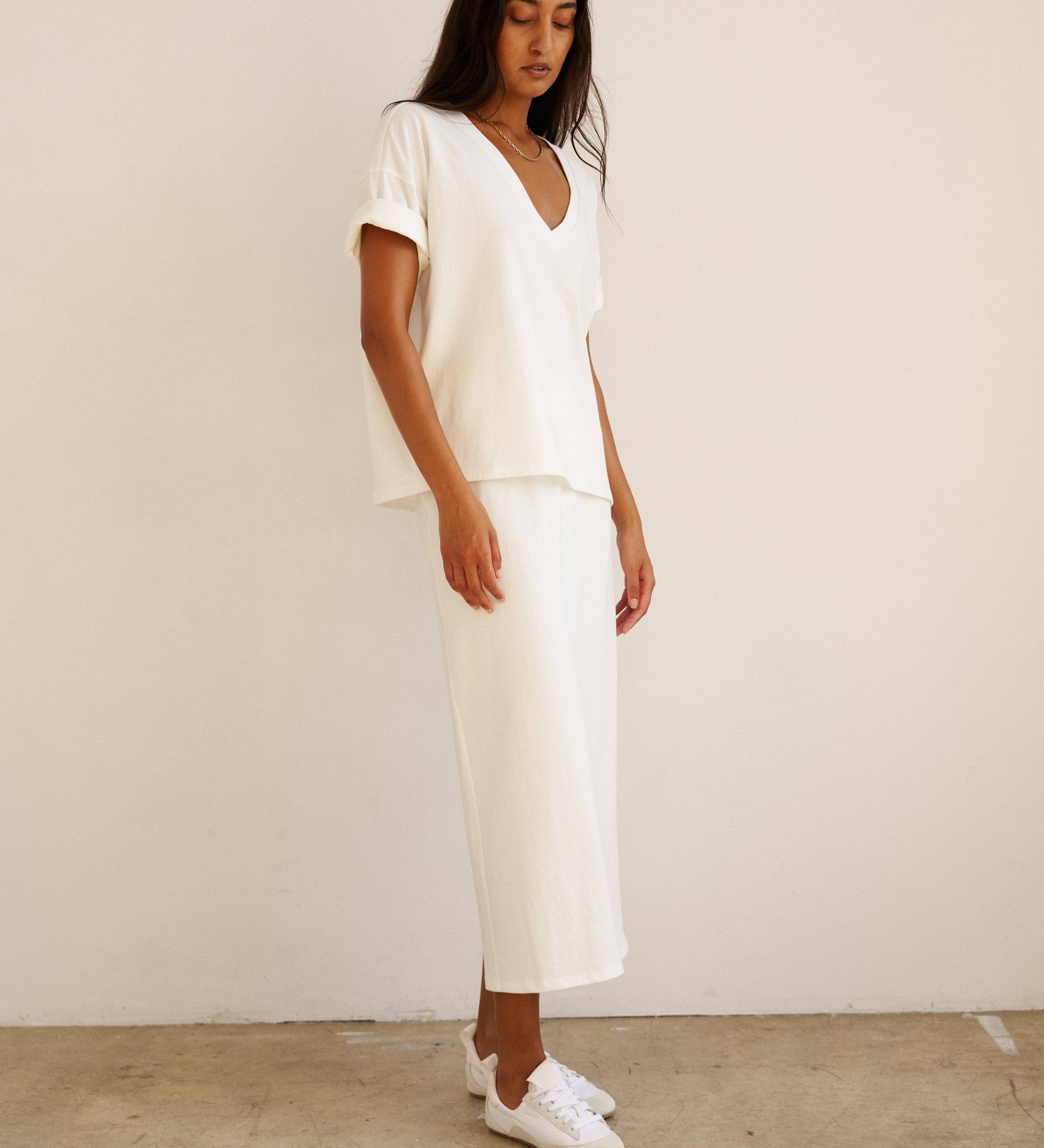 Jamie Haller - The Column Skirt in White