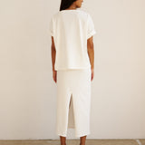 Jamie Haller - The Column Skirt in White