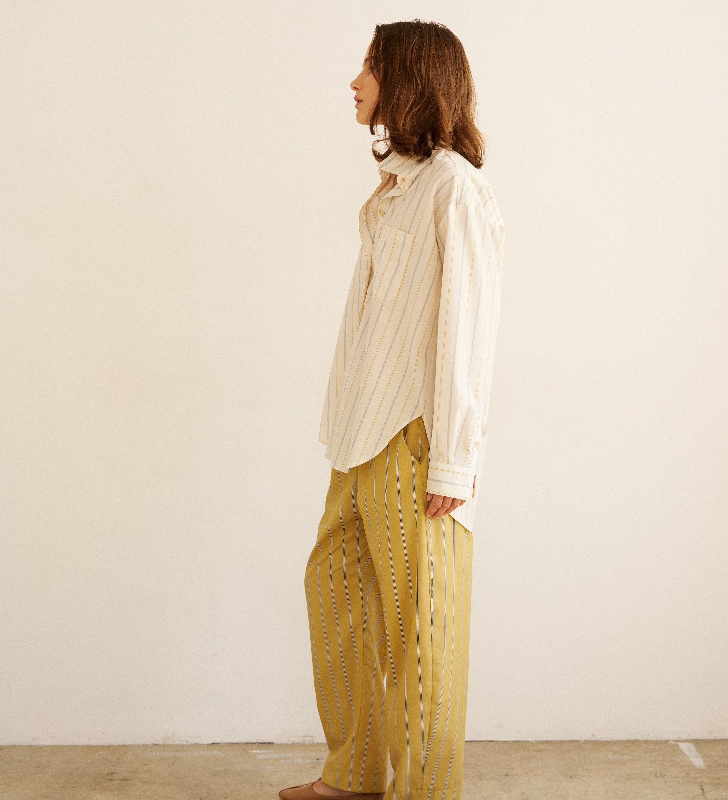 Jamie Haller - The Boxer Pant in Golden Stripe