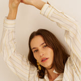 Jamie Haller - The Essential Shirt in Ivory Stripe