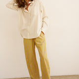 Jamie Haller - The Essential Shirt in Ivory Stripe