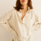Jamie Haller - The Essential Shirt in Ivory Stripe
