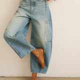 Jamie Haller - The Crop Painter in Worn Indigo