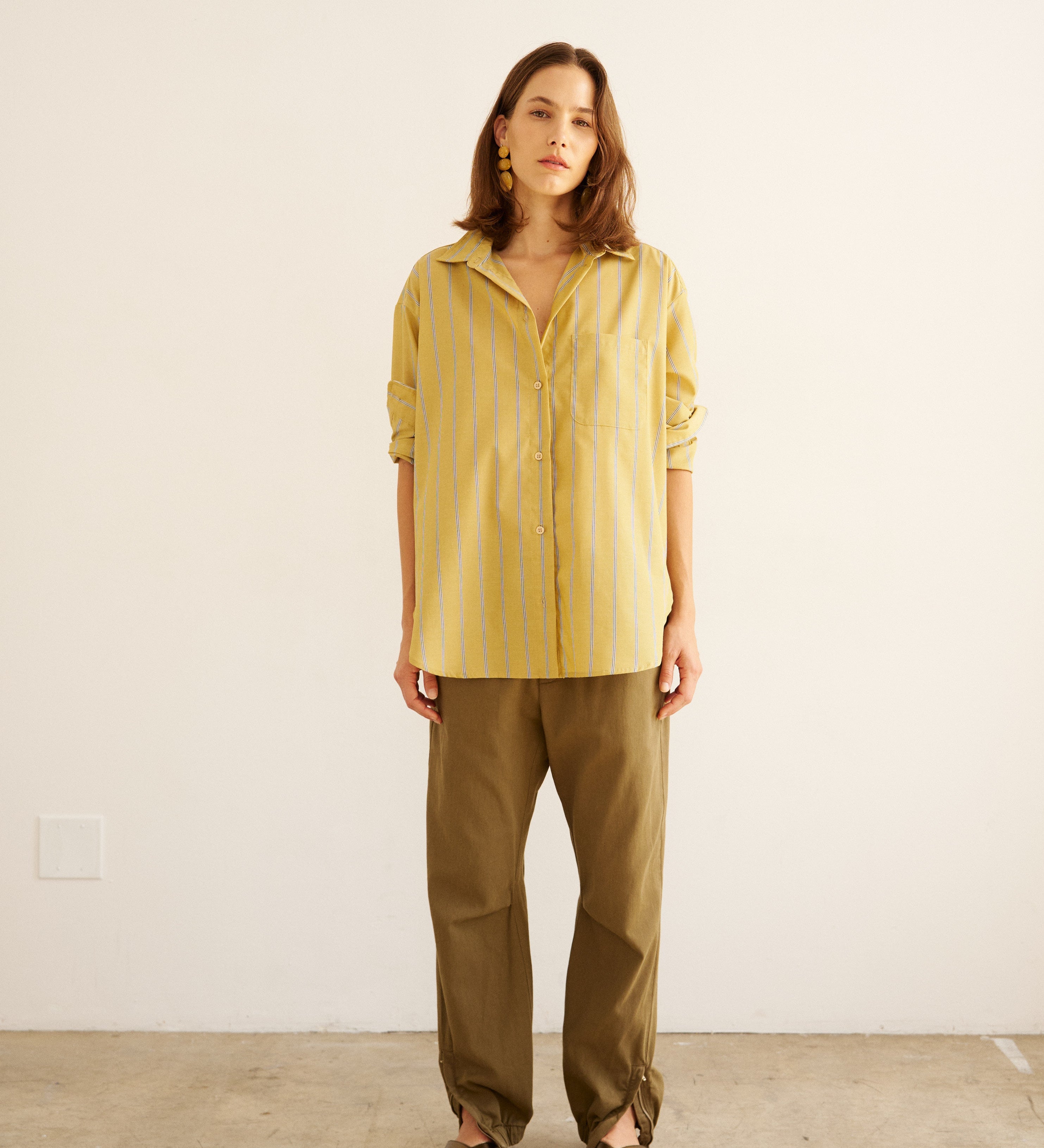 Jamie Haller - The Essential Shirt in Golden Stripe
