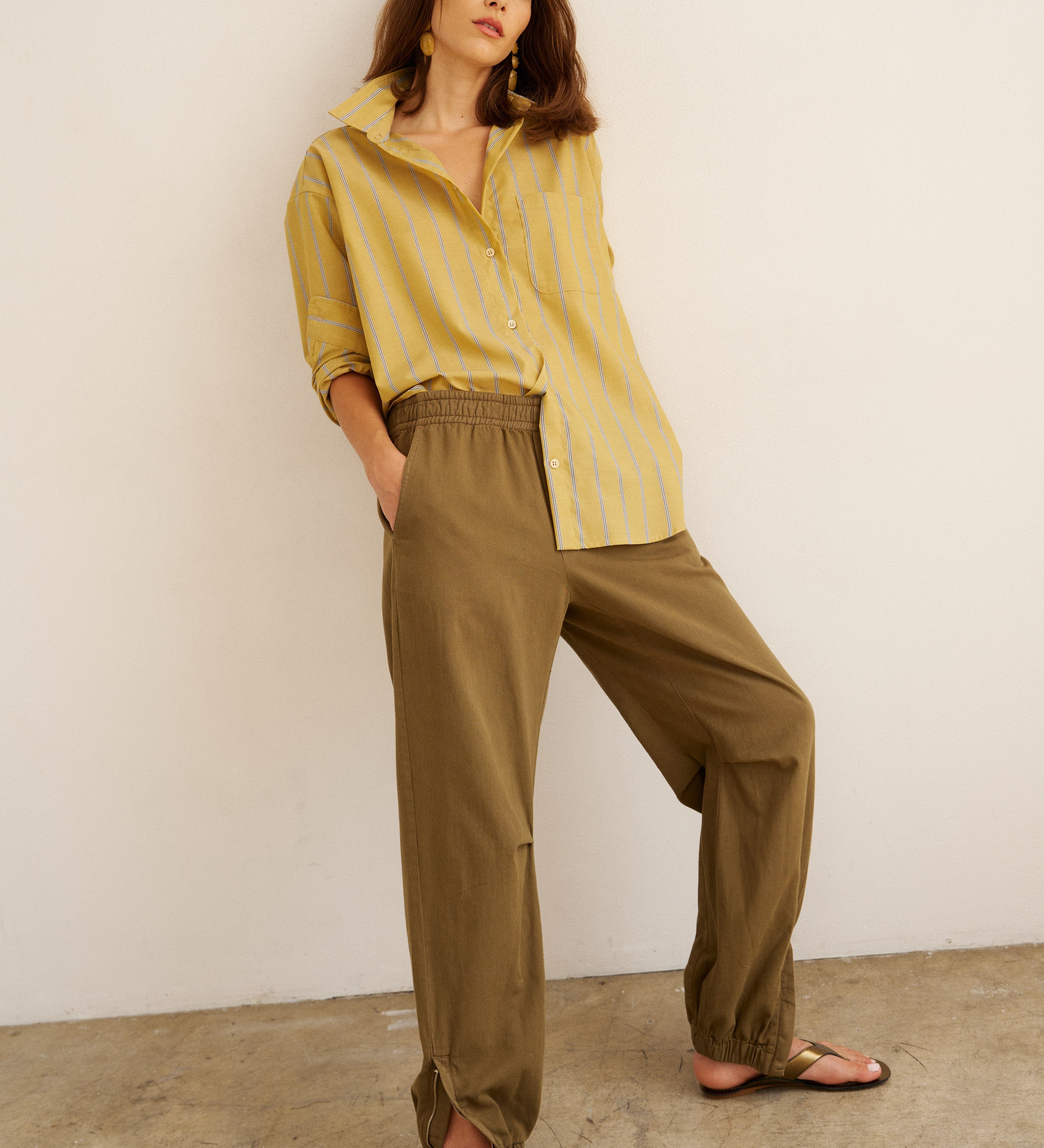 Jamie Haller - The Essential Shirt in Golden Stripe