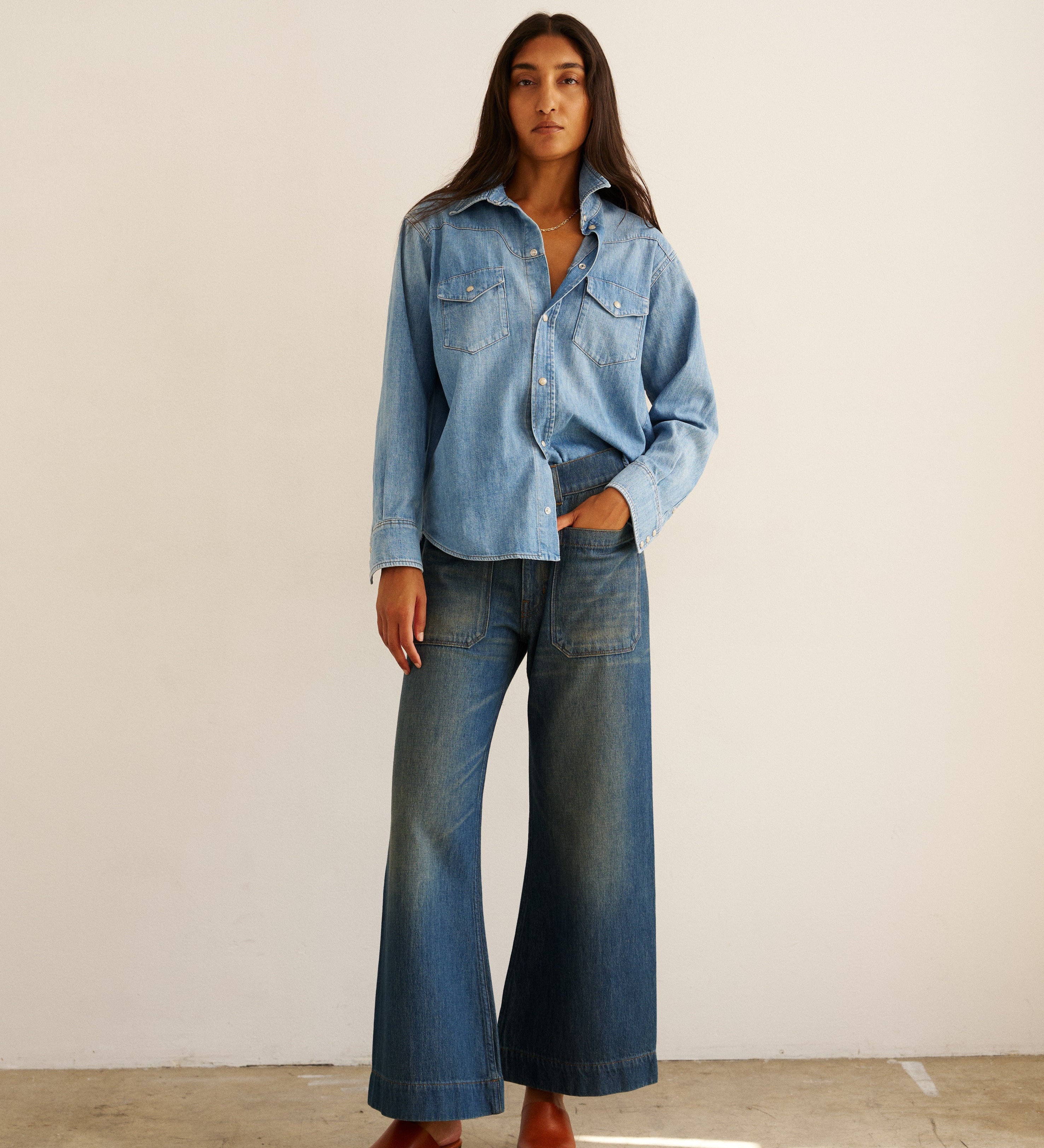 Jamie Haller - The Coming and Going Jean in Marine Indigo