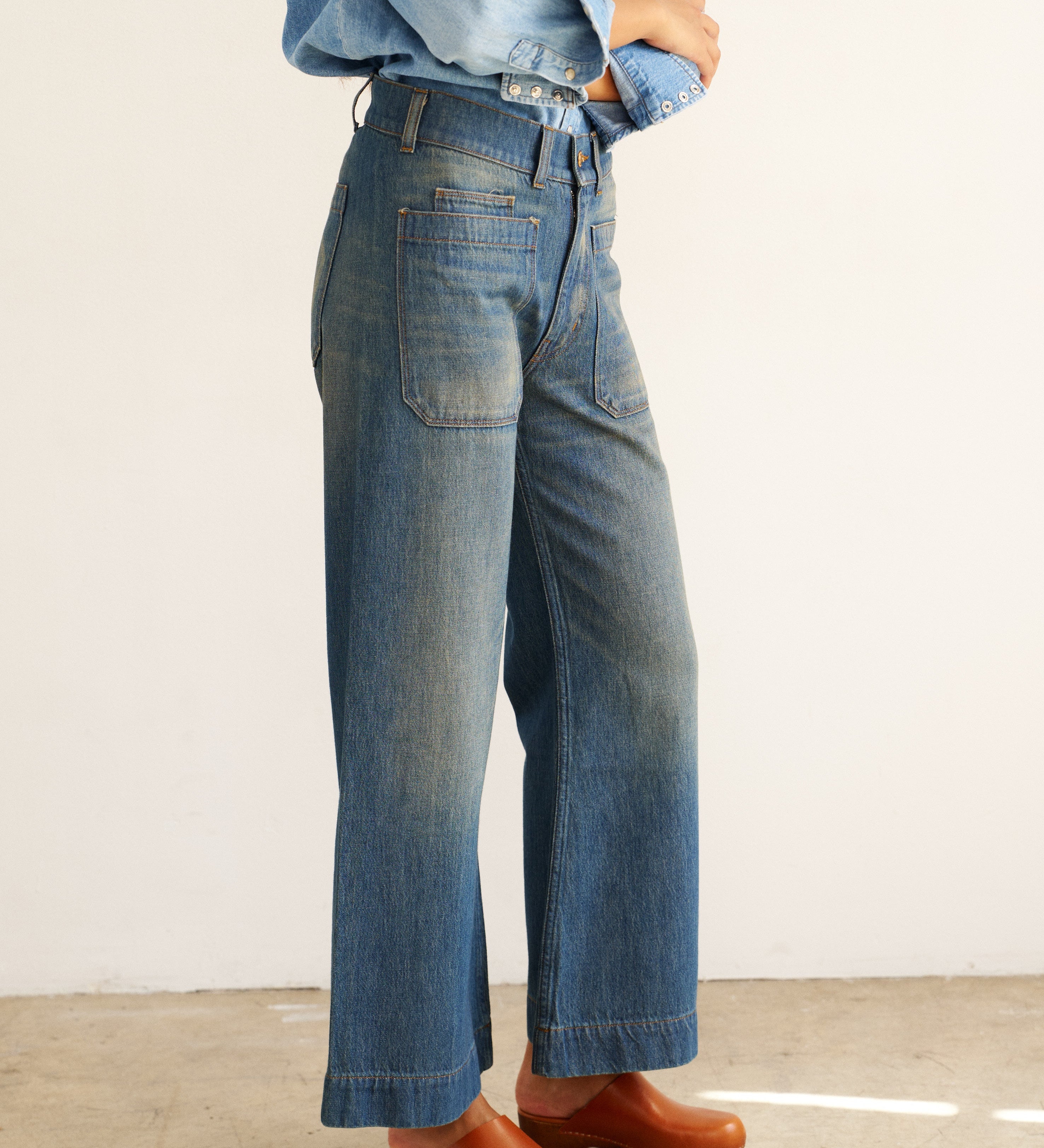 Jamie Haller - The Coming and Going Jean in Marine Indigo