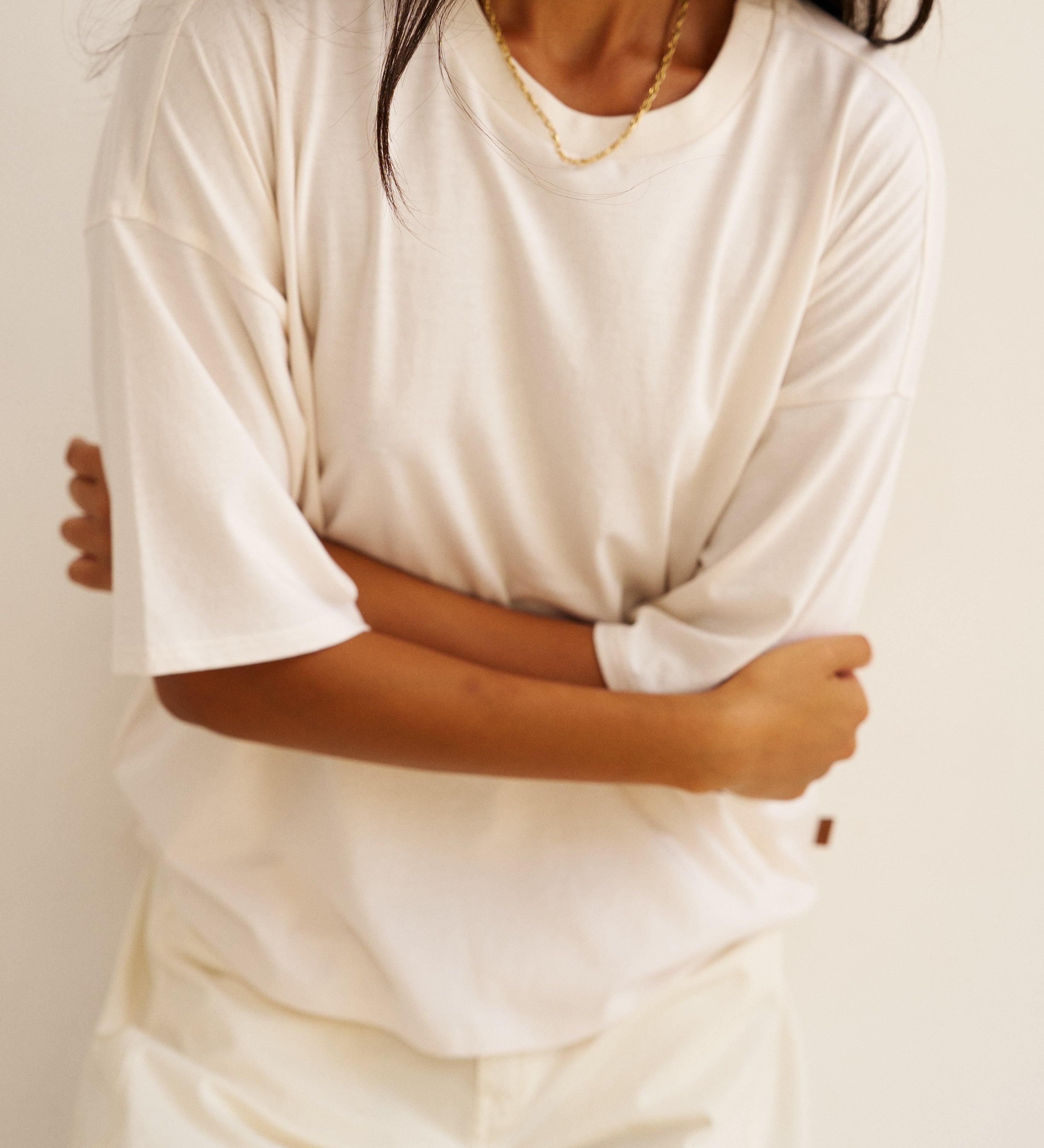 Jamie Haller - The Draped Tee in White
