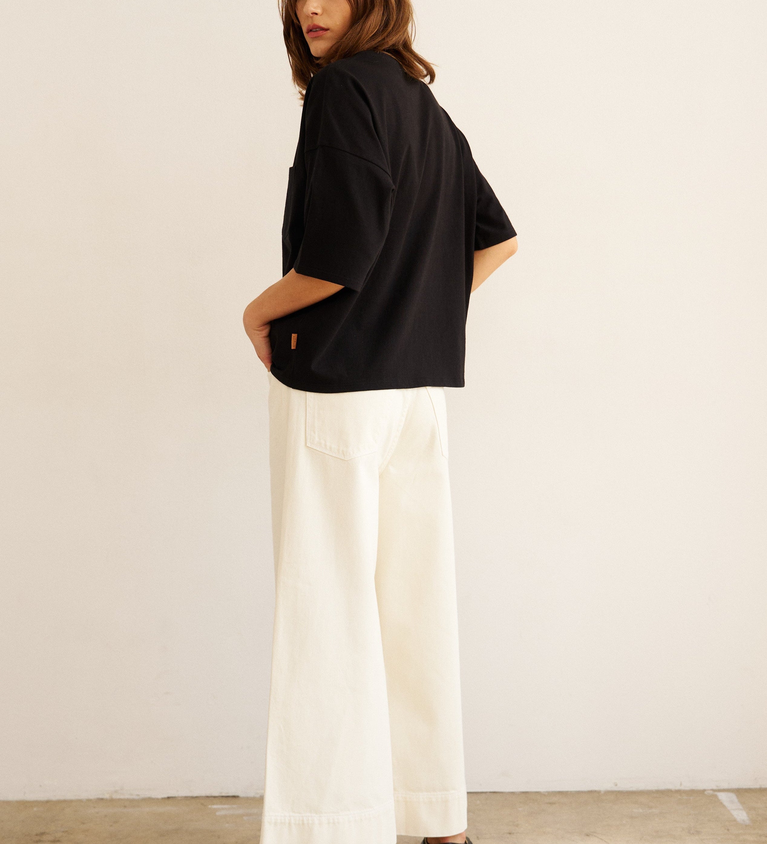 Jamie Haller - The Draped Tee in Black