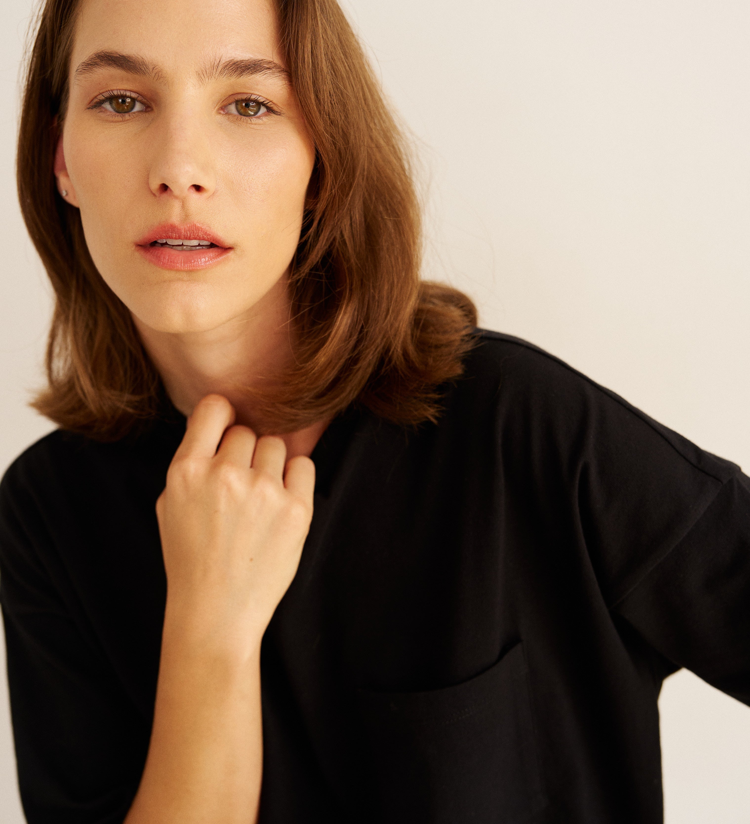 Jamie Haller - The Draped Tee in Black