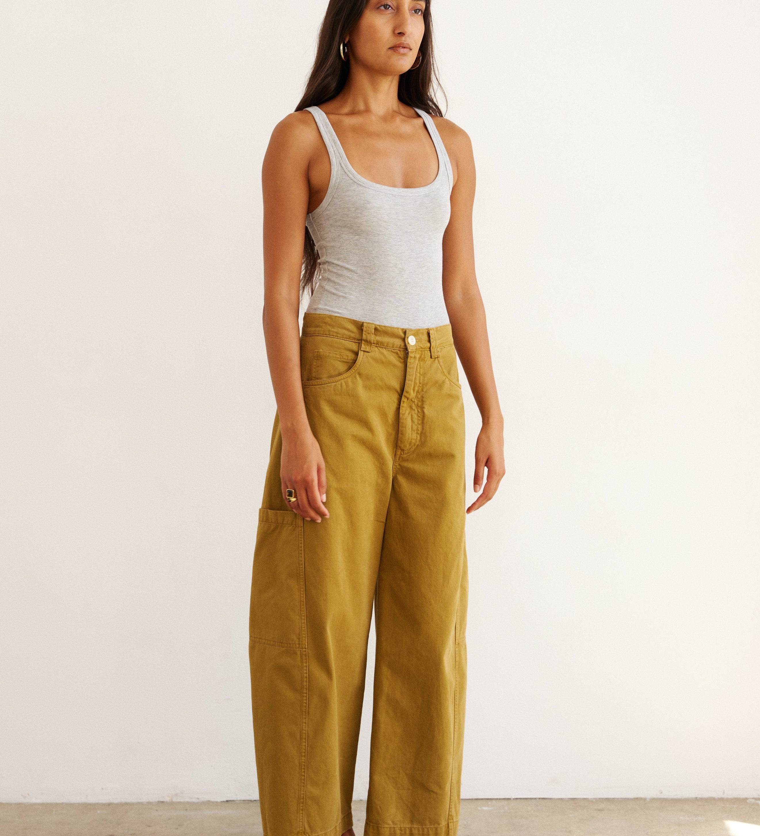Jamie Haller - The Undershirt Rib Tank in Heather Grey