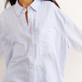 Jamie Haller - The Artist Shirt in Baby Blue Stripe