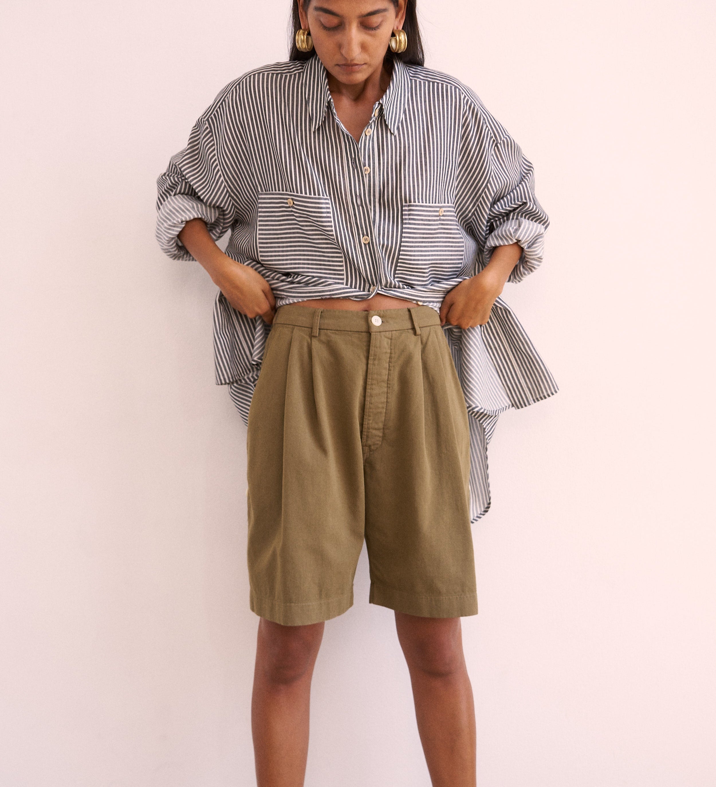 Jamie Haller - The Pleat Short in Khaki