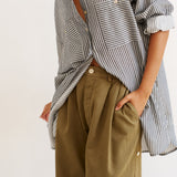 Jamie Haller - The Artist Shirt in Charcoal Stripe