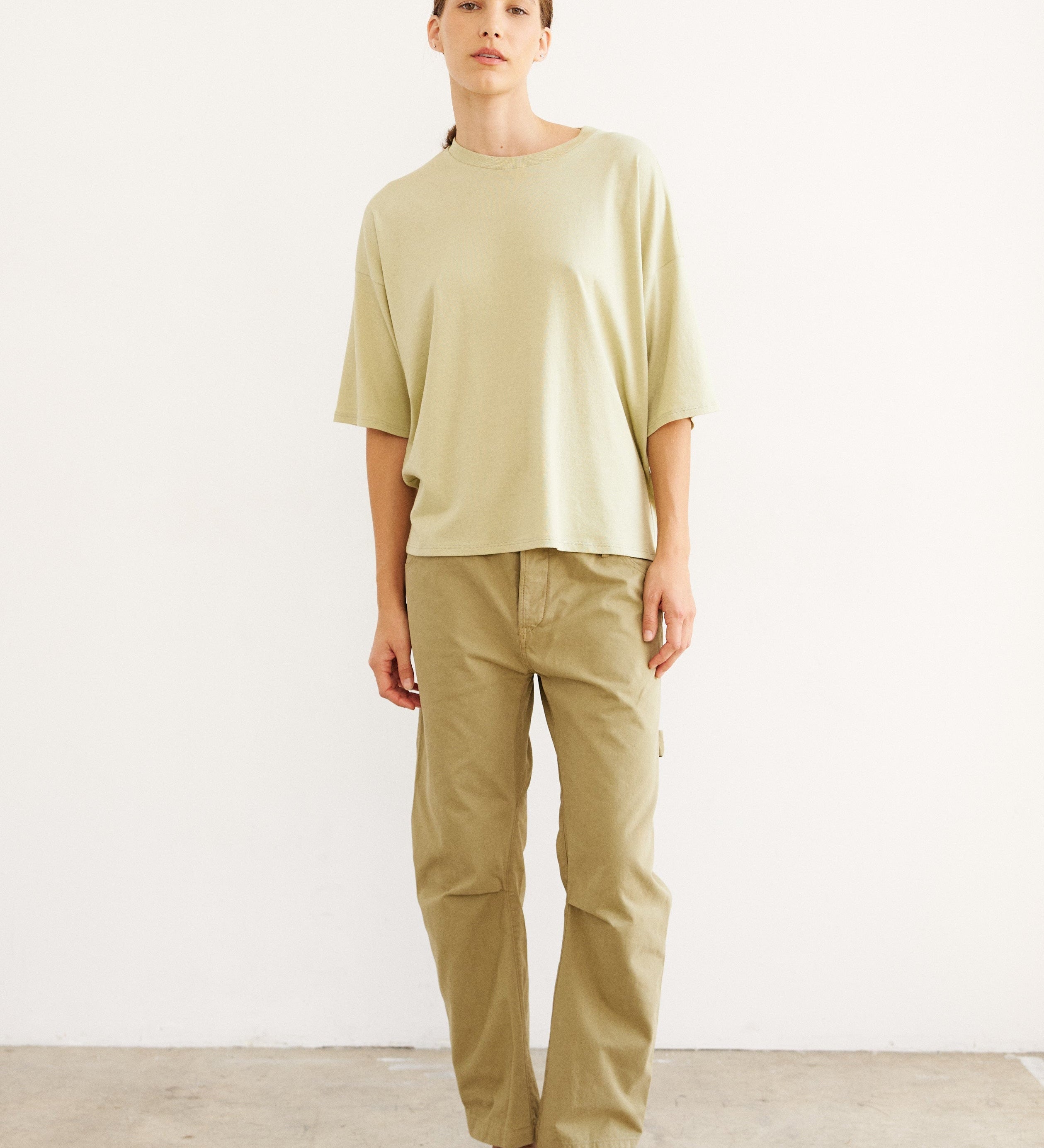 Jamie Haller - The Draped Tee in Pistachio