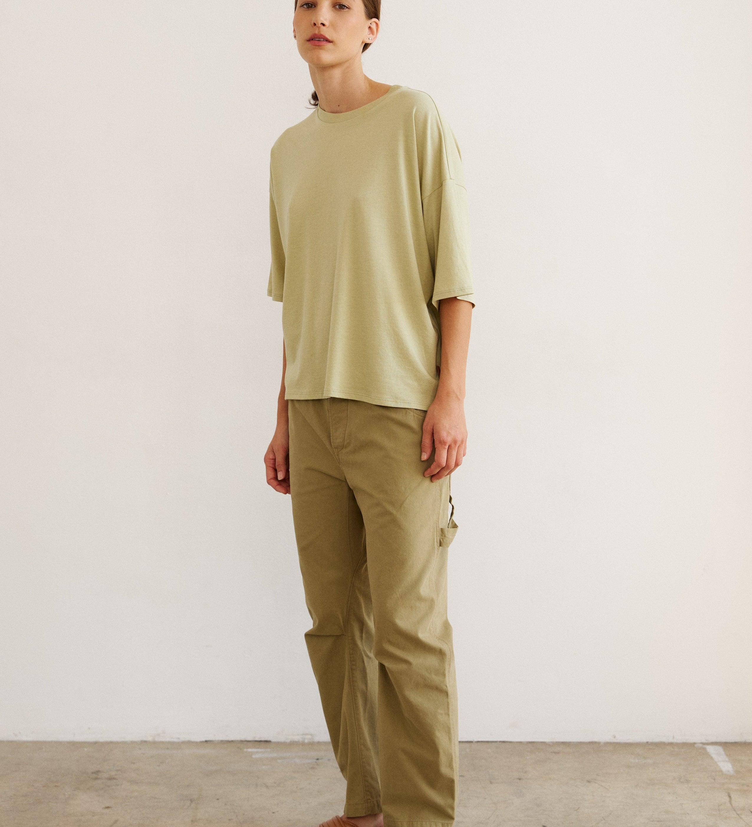 Jamie Haller - The Draped Tee in Pistachio