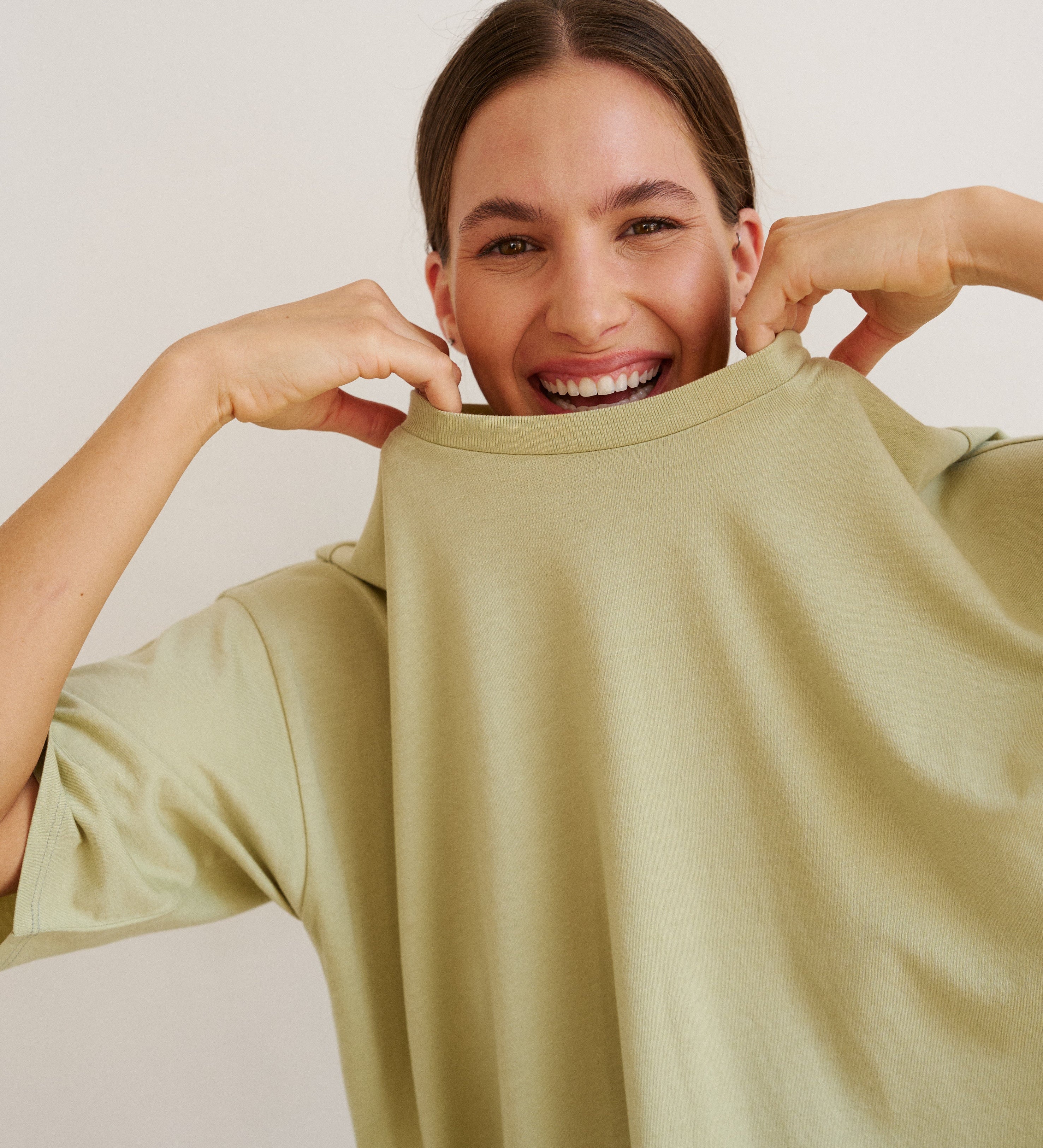 Jamie Haller - The Draped Tee in Pistachio