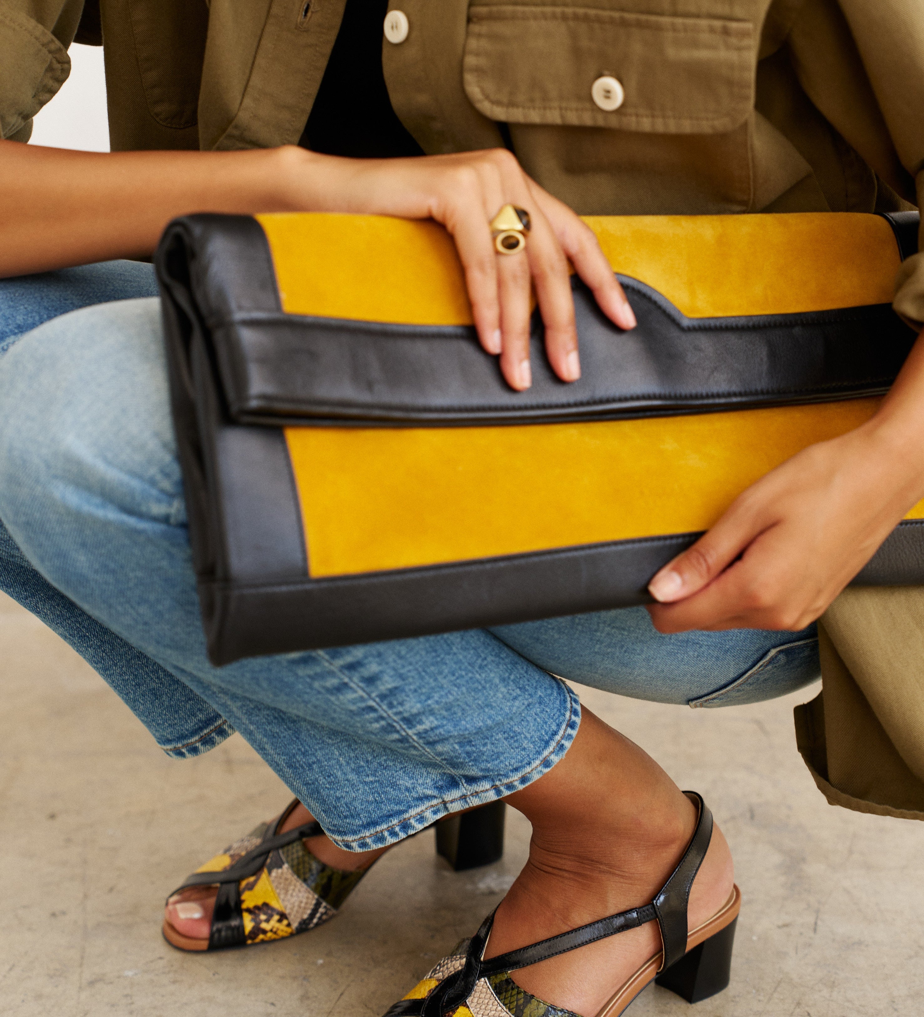 Jamie Haller - The Archive Heel in Citrus Snake