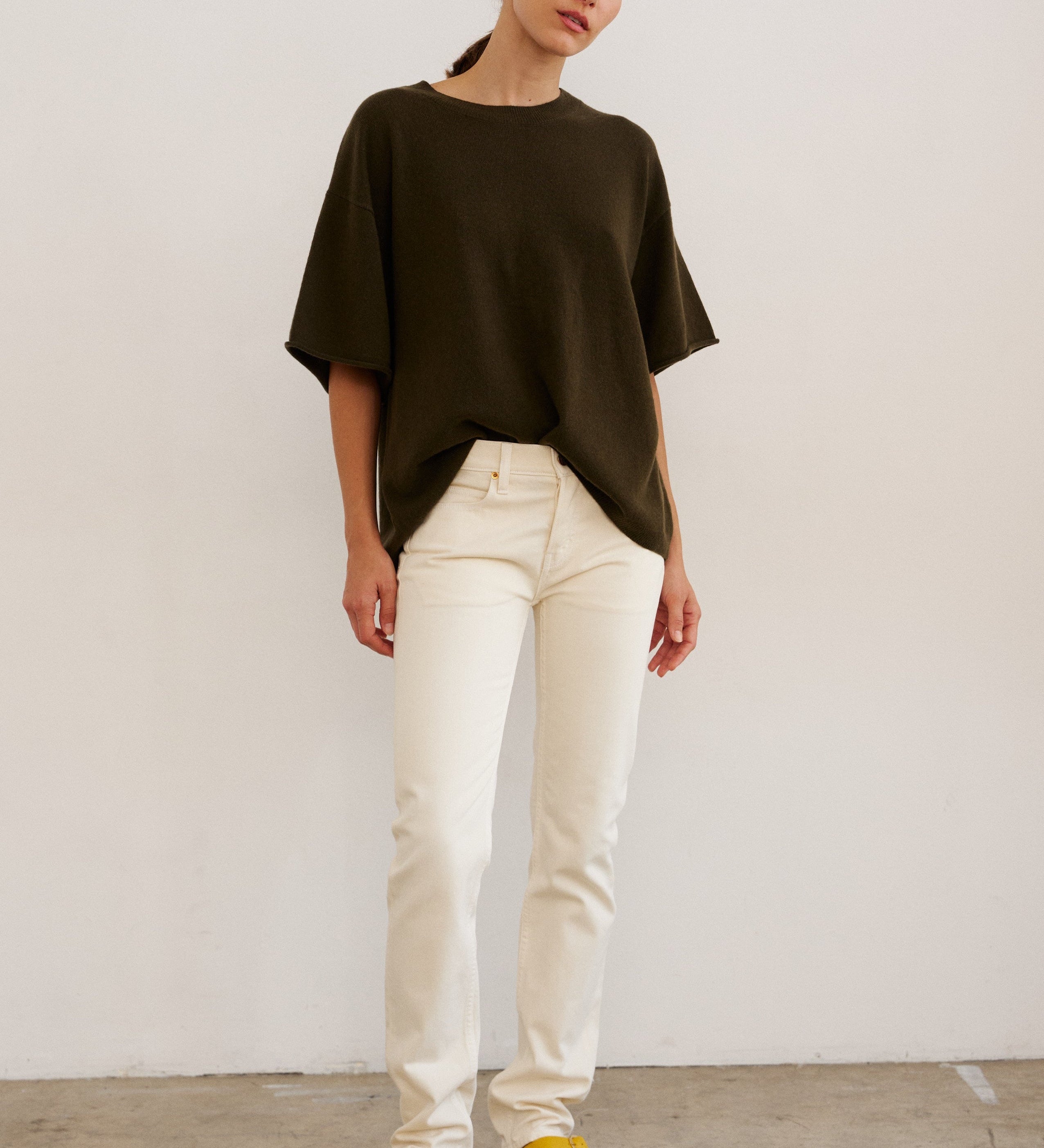 Jamie Haller - The Cashmere Tee in Loden