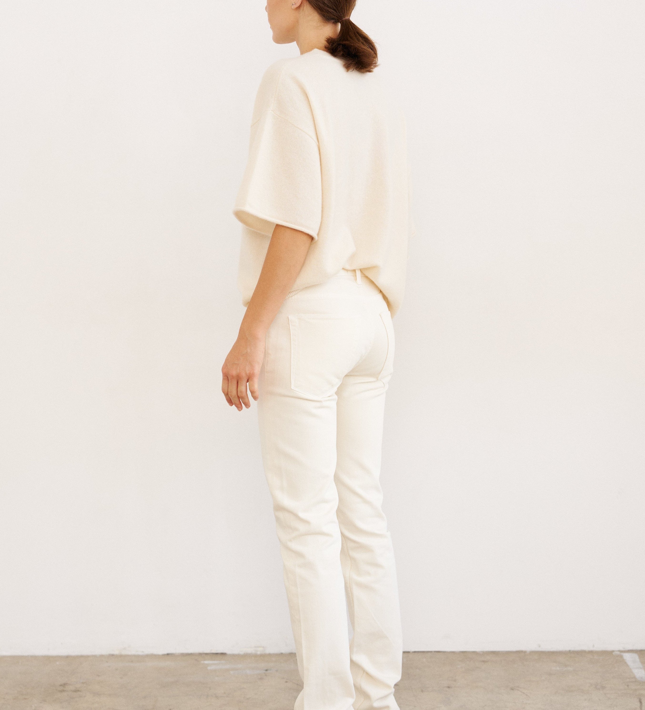 Jamie Haller - The Cashmere Tee in Creme