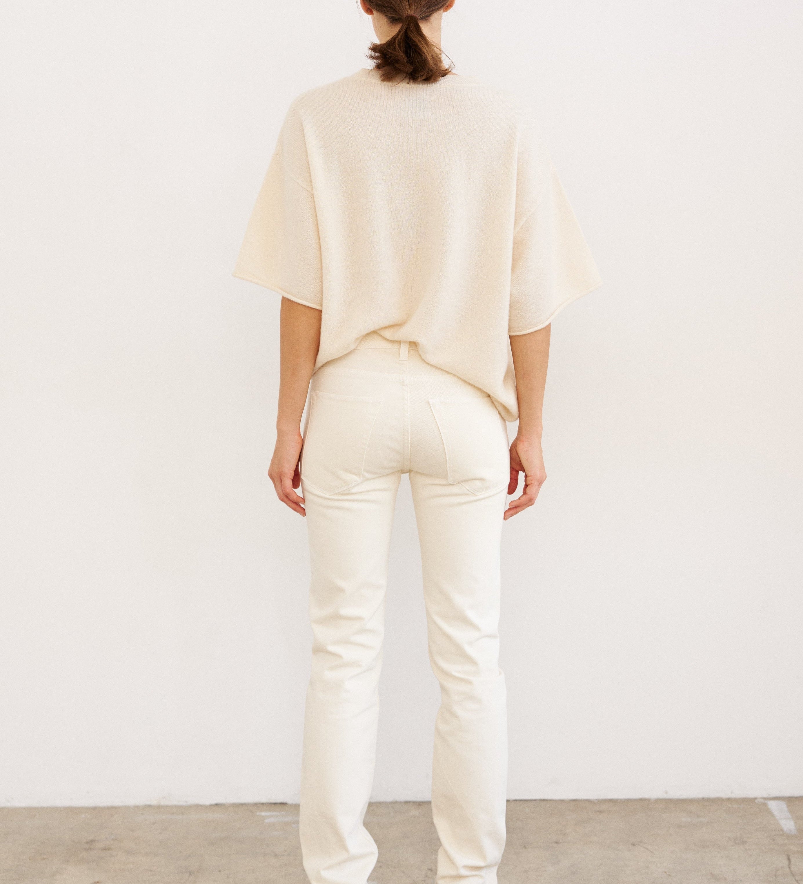 Jamie Haller - The Cashmere Tee in Creme