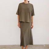 Jamie Haller - The Column Skirt in Olive