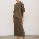 Jamie Haller - The Column Skirt in Olive