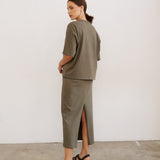 Jamie Haller - The Column Skirt in Olive