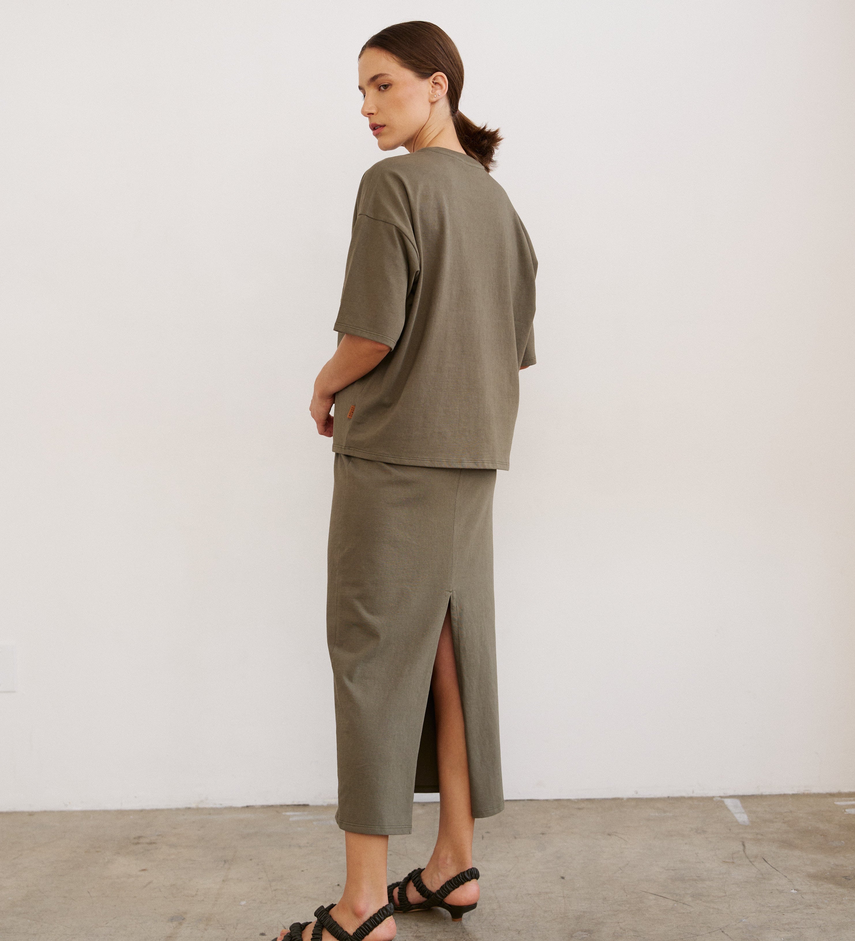 Jamie Haller - The Column Skirt in Olive
