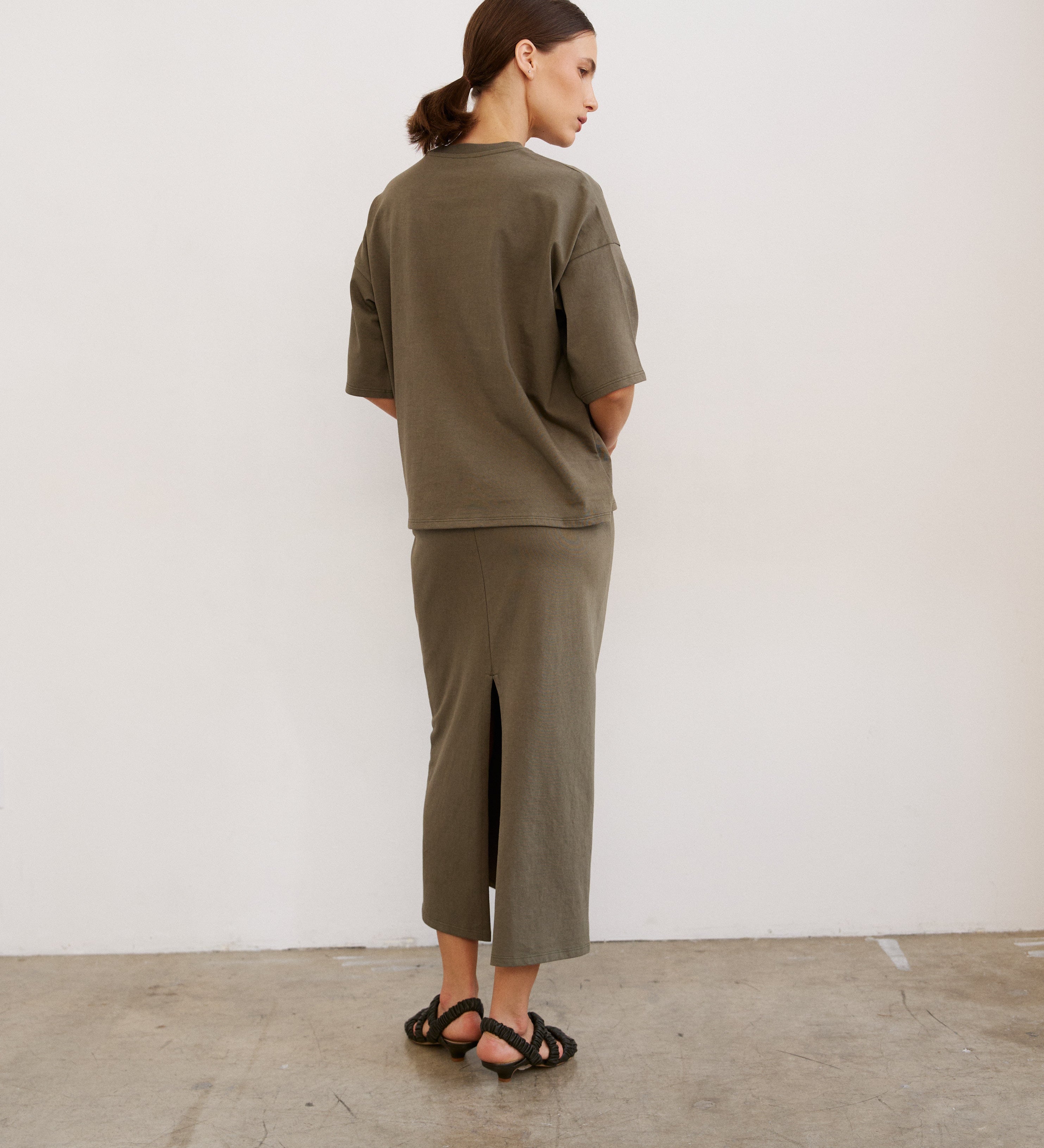 Jamie Haller - The Column Skirt in Olive