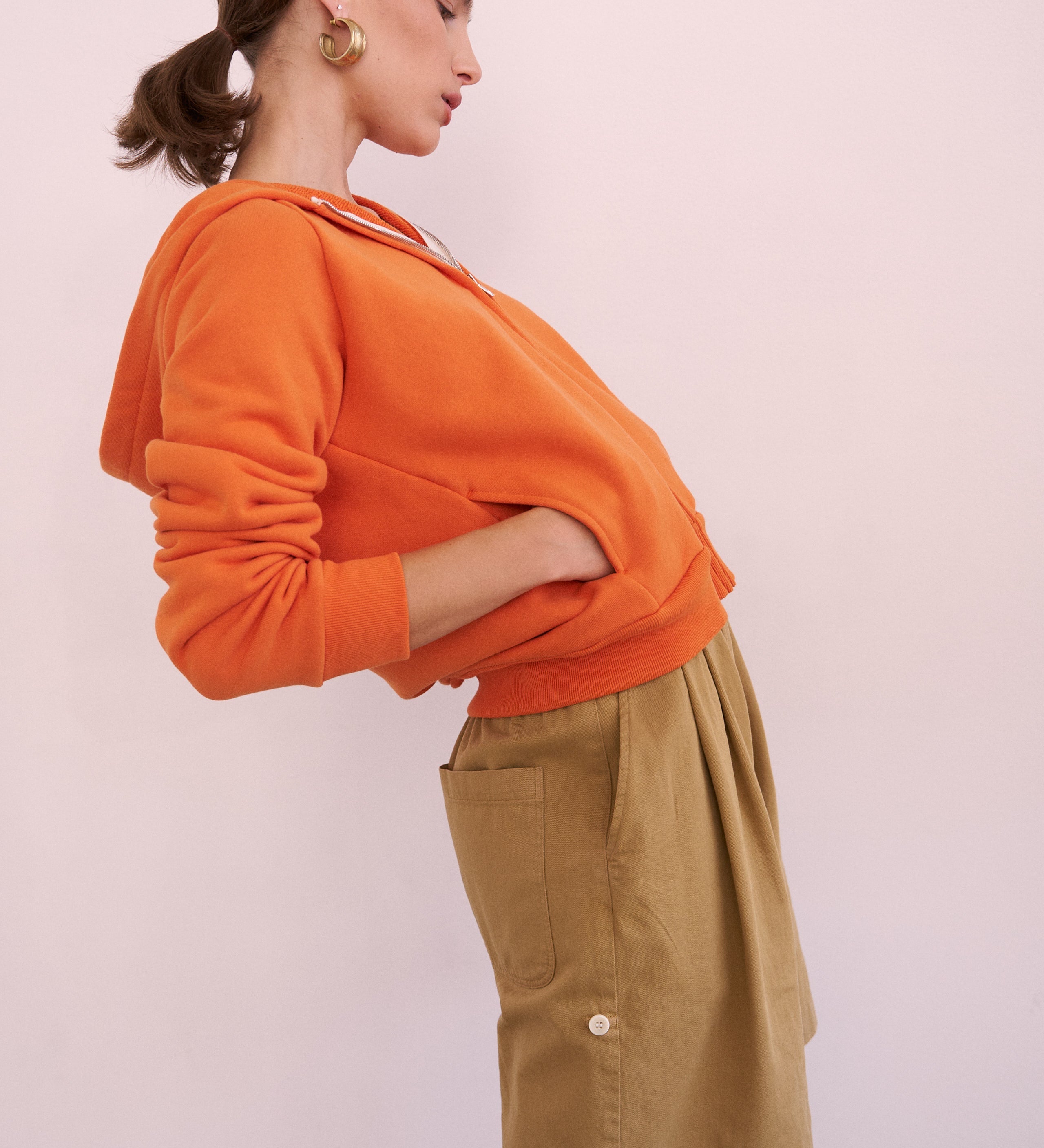 Jamie Haller - The Bird Hoodie in Orange