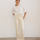 Jamie Haller - The Draped Tee in White