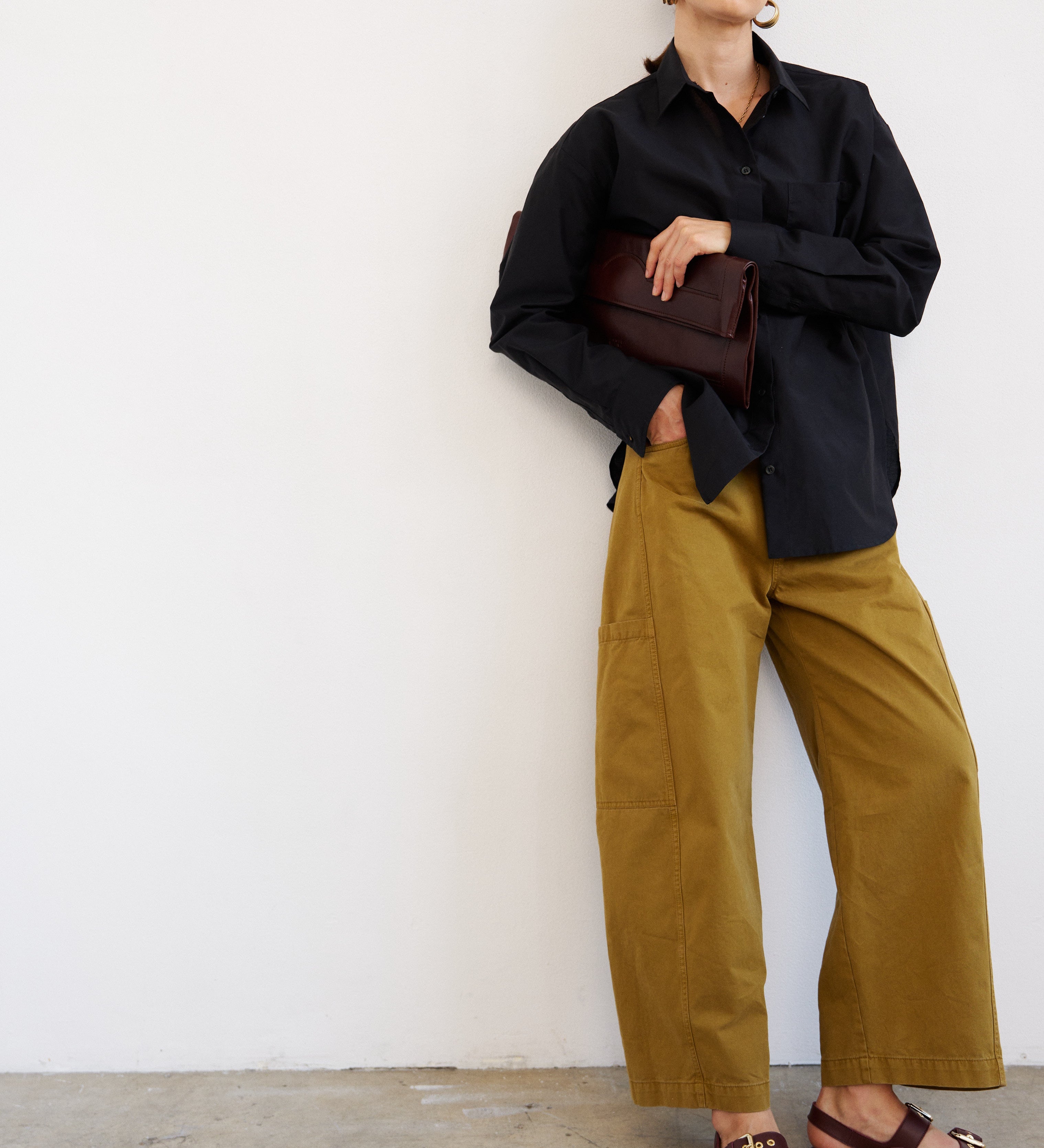 Jamie Haller - The Double Buckle Sandal in Oxblood