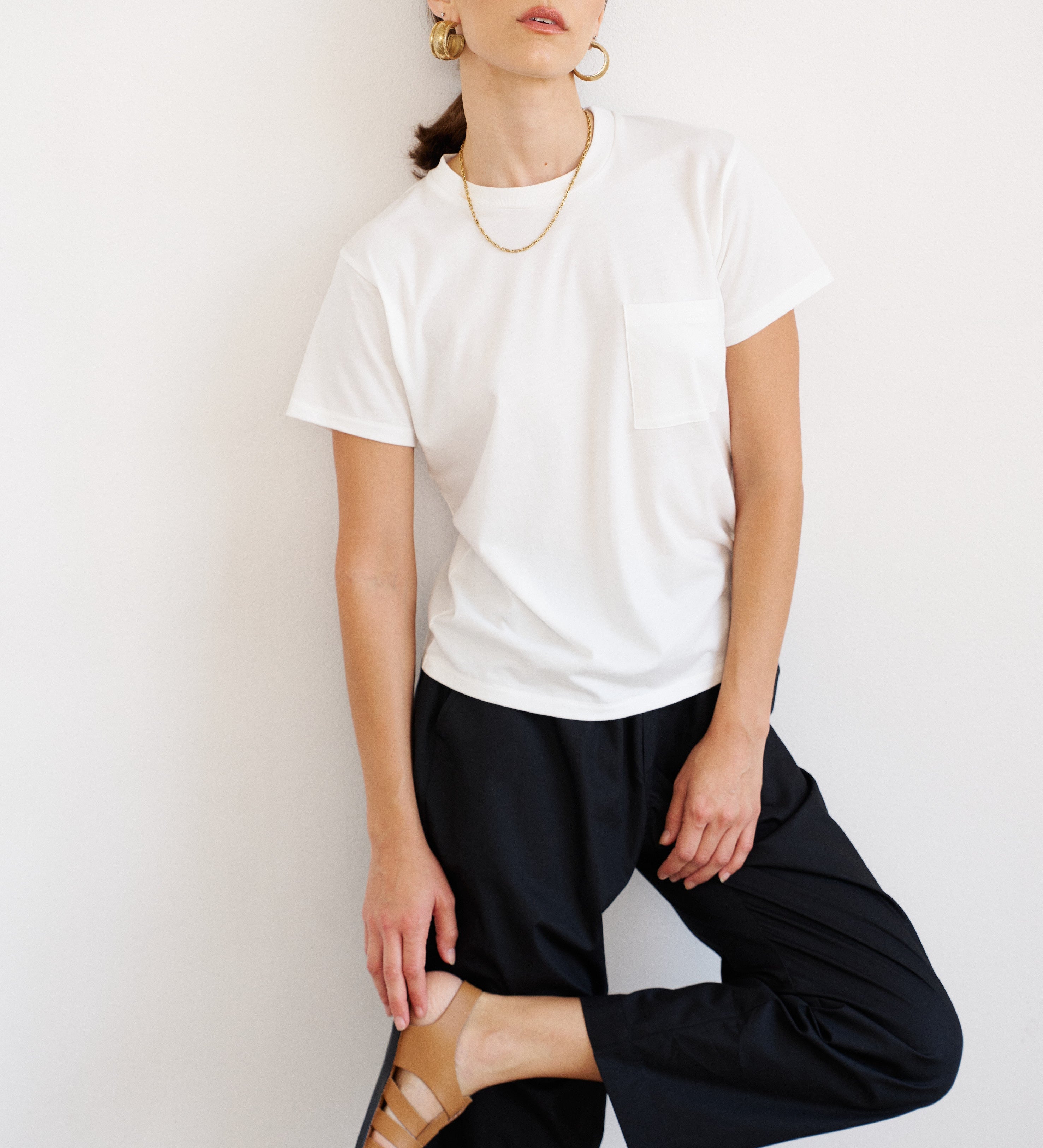 Jamie Haller - The Pocket Tee in White