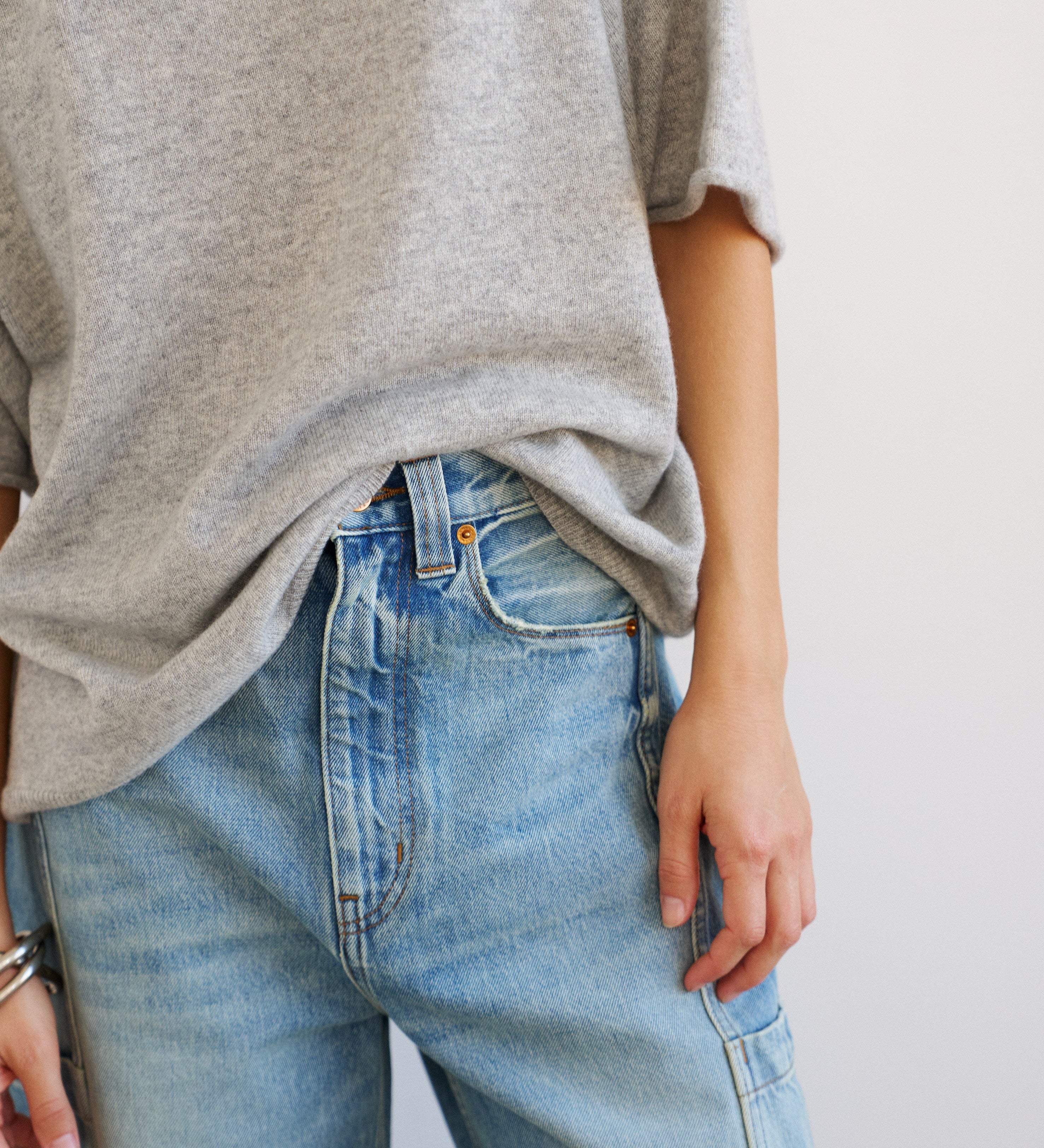 Jamie Haller - The Crop Painter in Worn Indigo