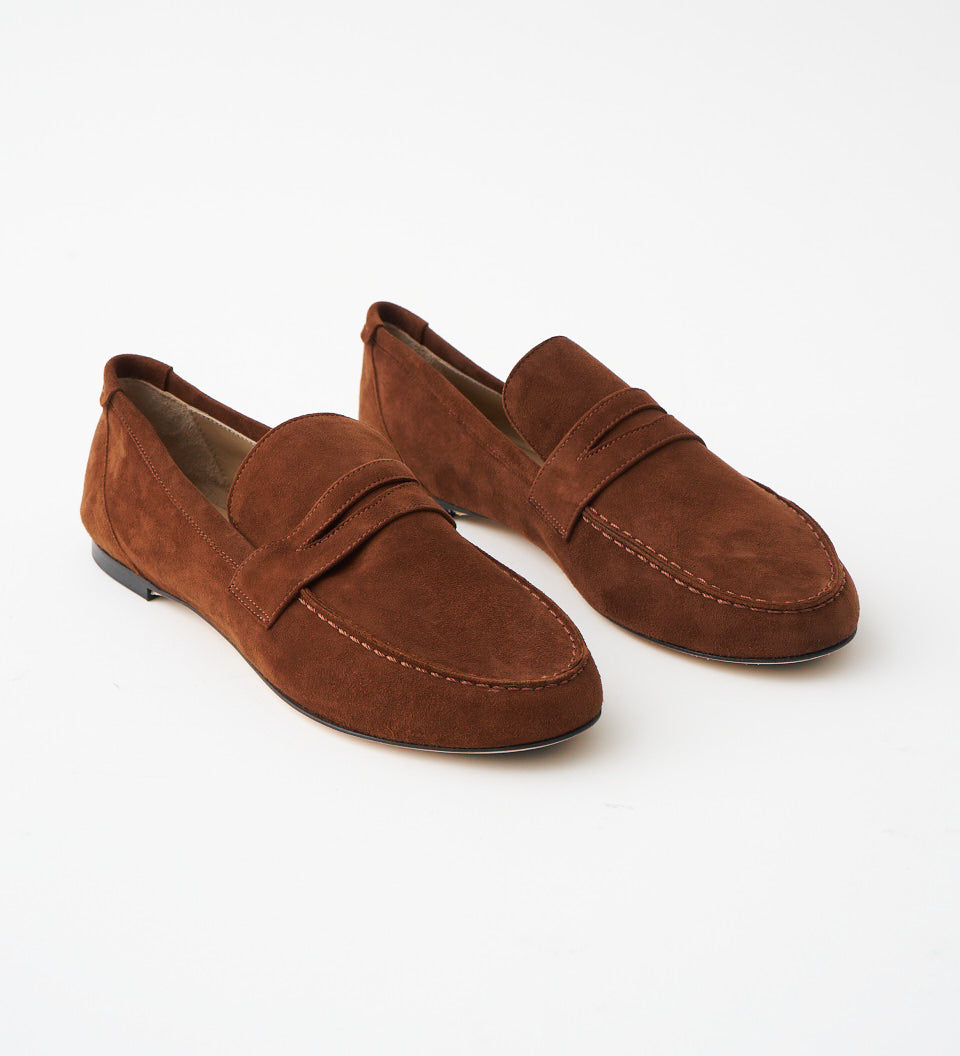 Jamie Haller - The Penny Loafer in Chocolate Suede